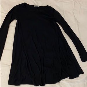 long sleeve black dress
